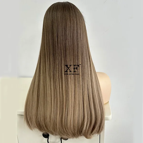 New Arrival Popular Two Tone Color Jewish Lace Top Wigs 100% Human Hair Ombre Hair Kosher Wigs