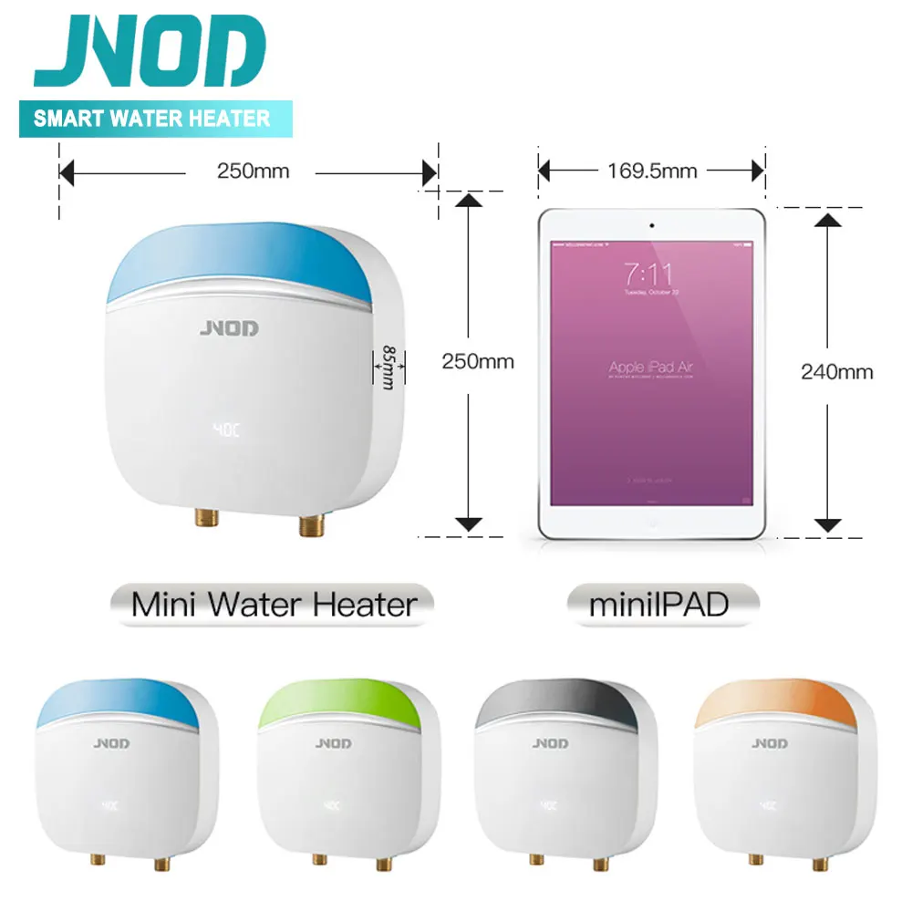 Mini Water Heater with Remote Control Instant Electric Portable Bathtub Hot Water Heater