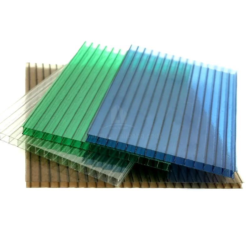 3mm 4mm 6mm 8mm 10mm bronze twin-wall lightweight polycarbonate hollow sheet