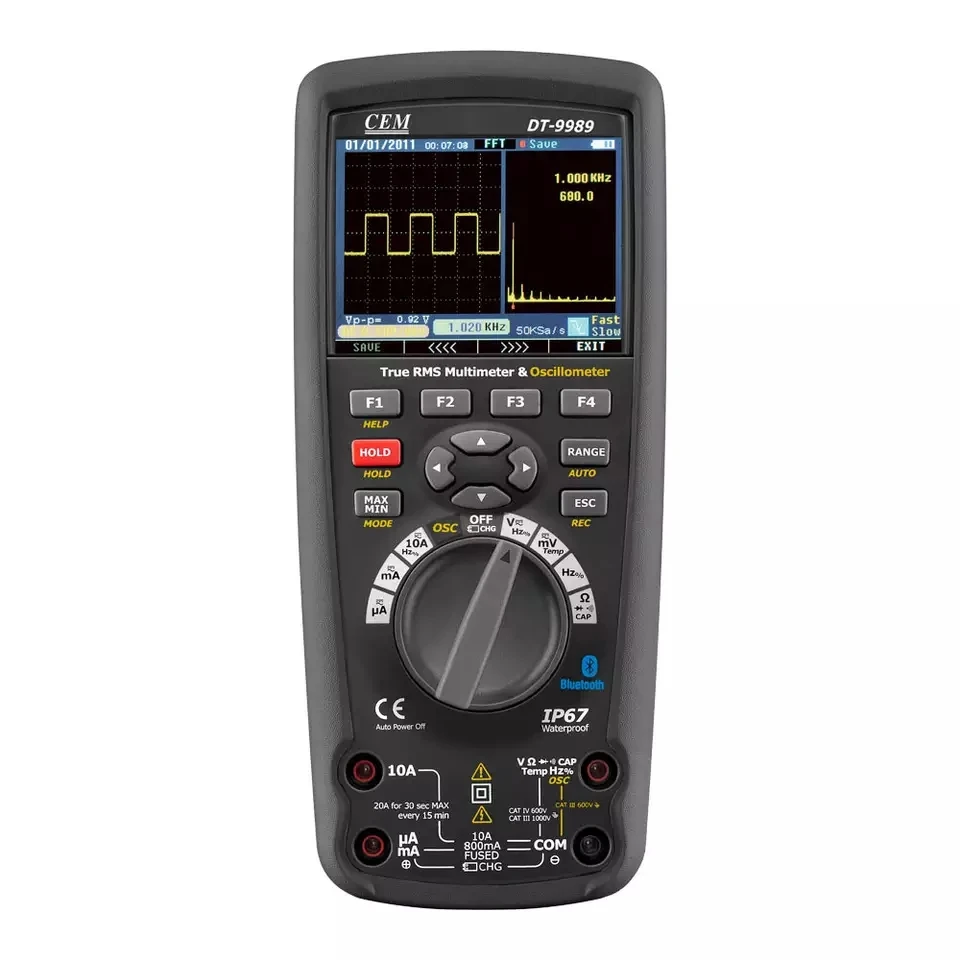 Digital Multimeter Oscilloscope LCD Color Screen Usb DT-9989 Professional Current Voltage Test CEM DT-9989 Multimeters