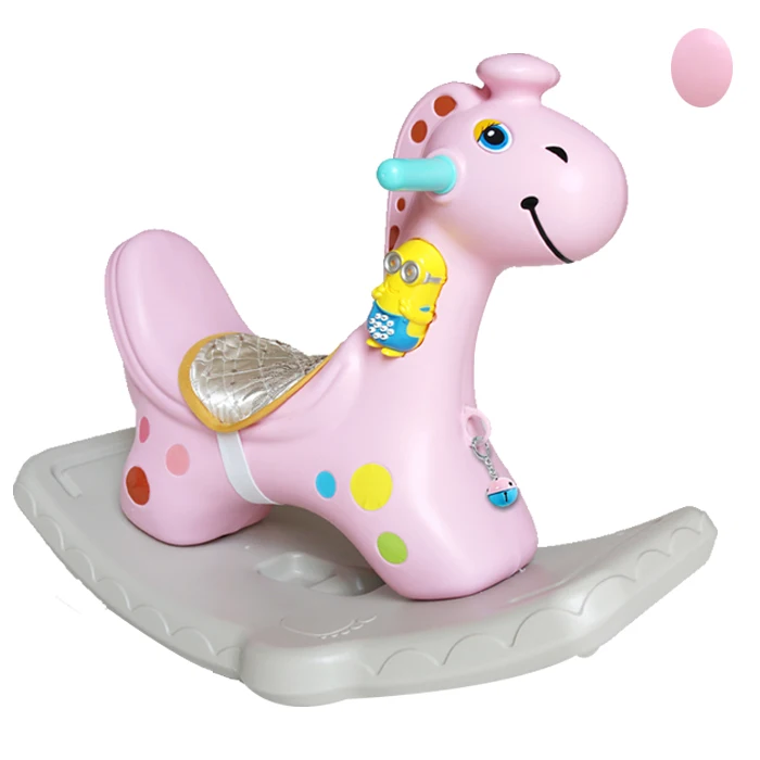 
Customized Plush Hobby Horse Stick Toy With Sound and Wheels 