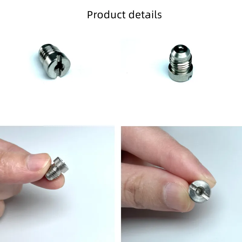 Foam Cannon Orifice Nozzle Tips, High Replacement Thread Nozzle Snow Foam Lance,1.1mm /1.25mm/1.4mm/1.7mm  Stainless Steel