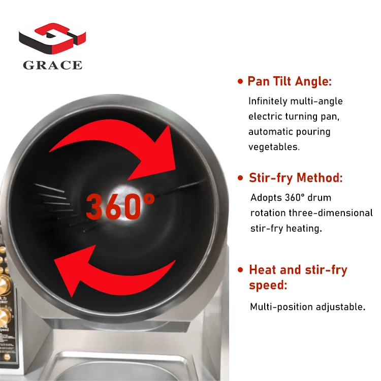 industrial rice cooking stainless steel sugar cooking high quality vertical commercial electric 360 automatic cooking machine