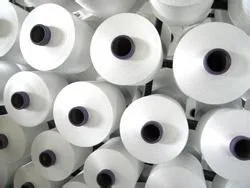 Low Price 100% recycled polyester yarn supplier  30/1 Raw White  Spun Yarn for yarns knitting and weaving