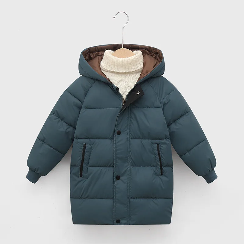 BEIBEIHAPPY Winter kids warm clothes children cotton-padded clothes girls hooded padded jacket  lined thicken coat for winter