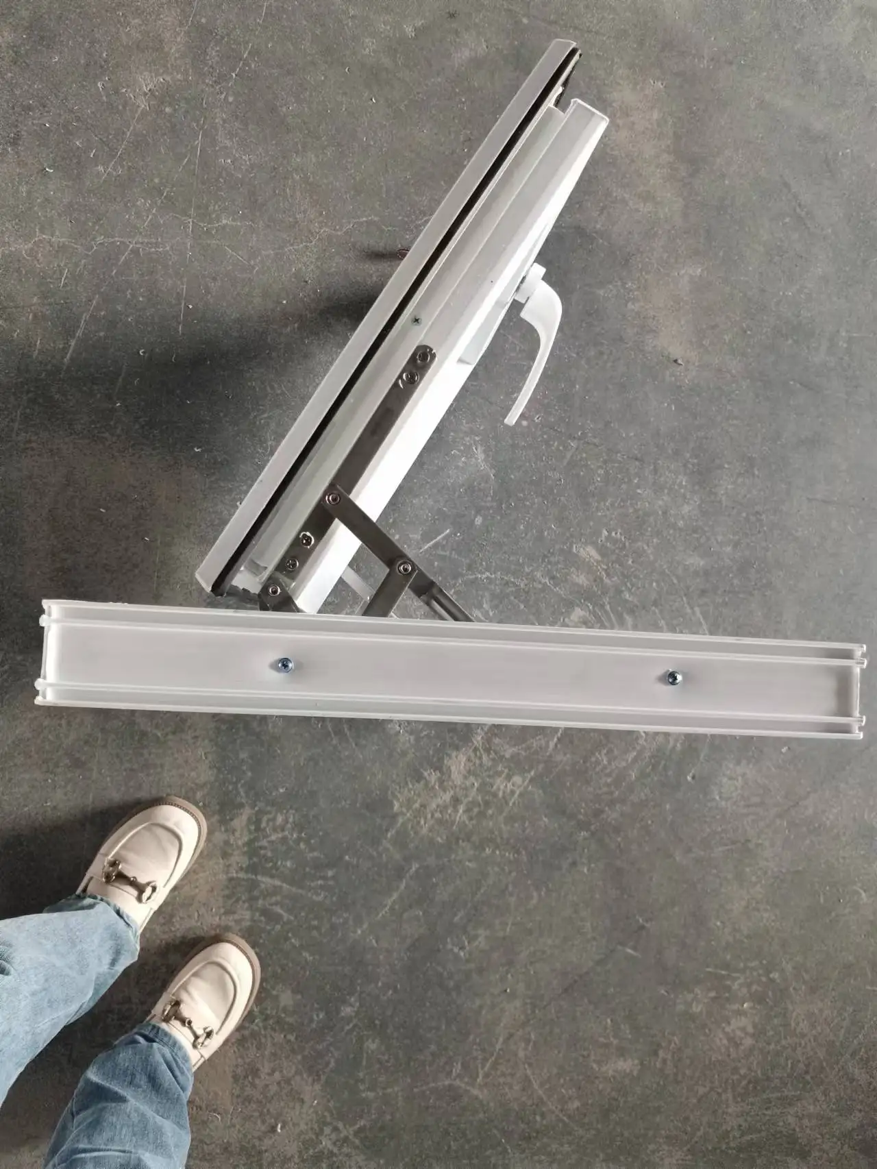 PVC Windows USA Standard Vinyl Profile UPVC Single Casement Window Design