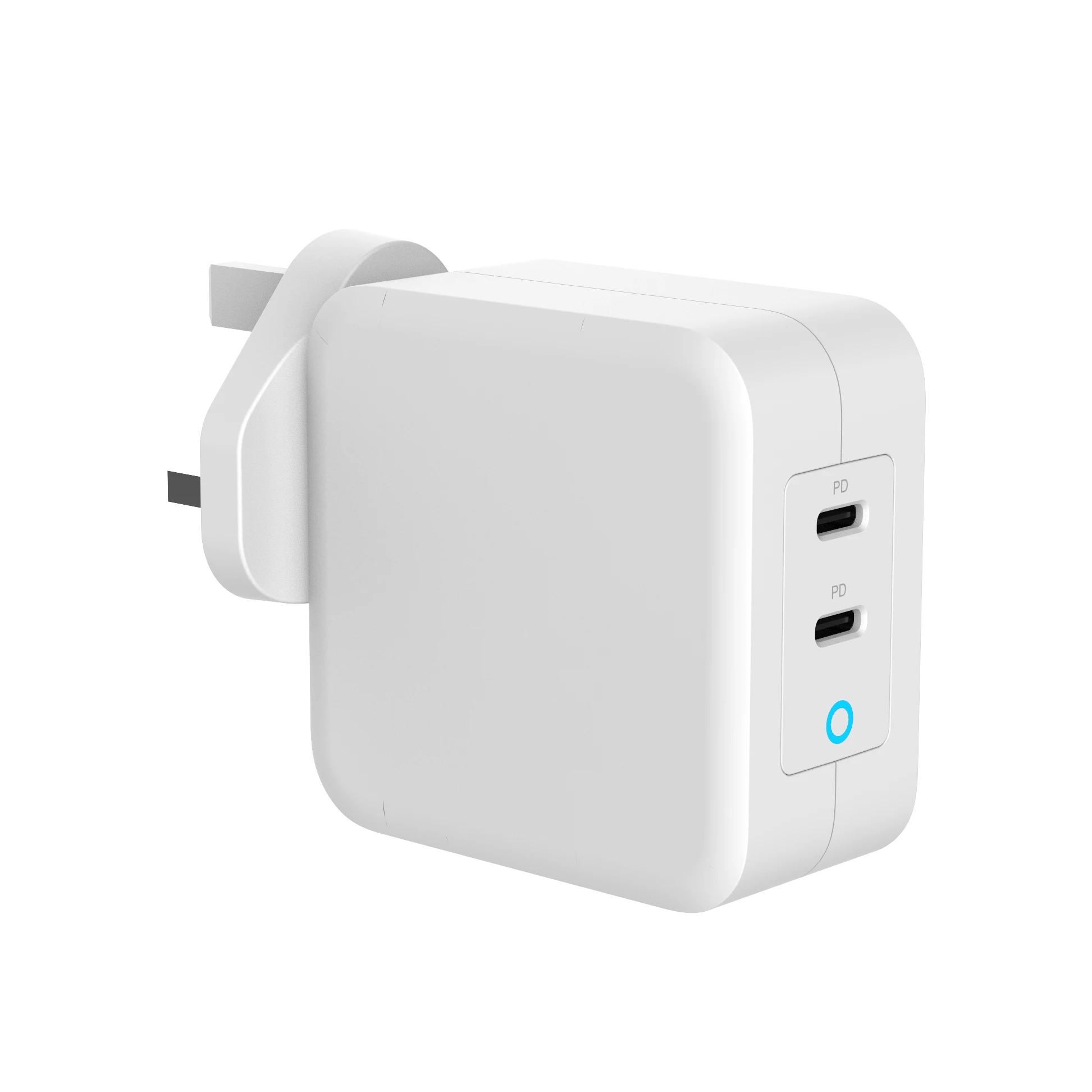  2021 100W Ган PD зарядное устройство с двумя портами USB C быстрый ноутбук UK/EU/US LED