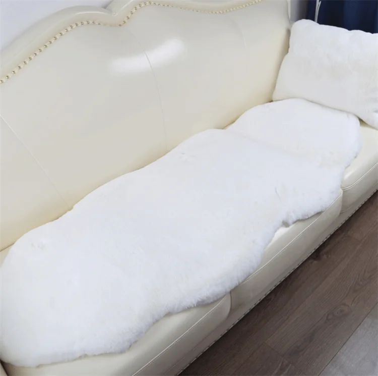 Click Sustainable ECO Friendly Rug Tiger Shape Rug Indoor Ultra Soft Faux Fur Synthetic Sheepskin Rug