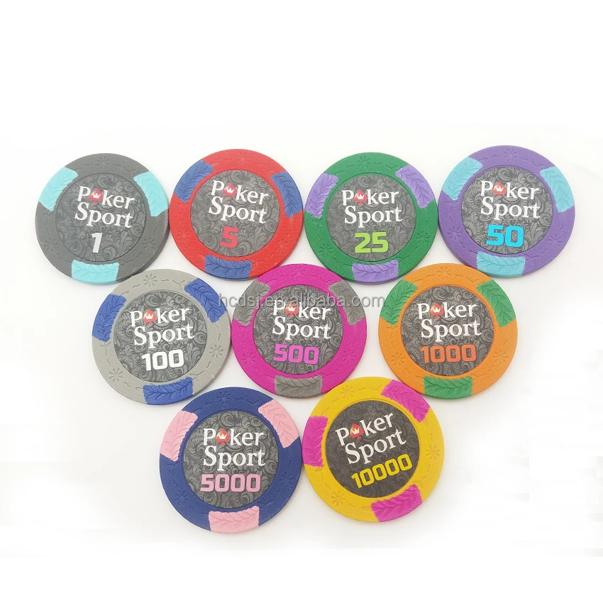 china factory customized Sticker poker chips,13.5g poker chips, Cheap chips