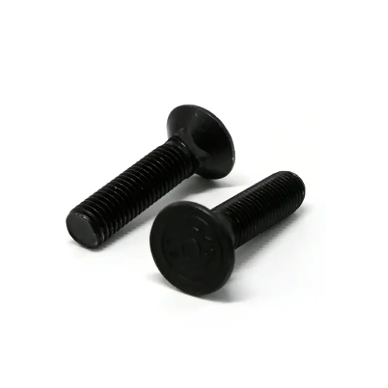 Haiyan M10 M12 M14 DIN 608 grade  10.9 black plain plough bolts countersunk head screw with square neck