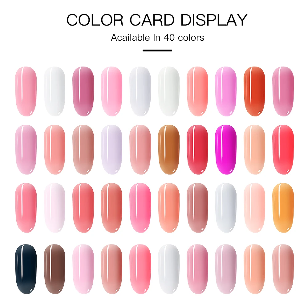 MH poly gel nail set extension starter kit simple nail design home diy quick extension nail gel