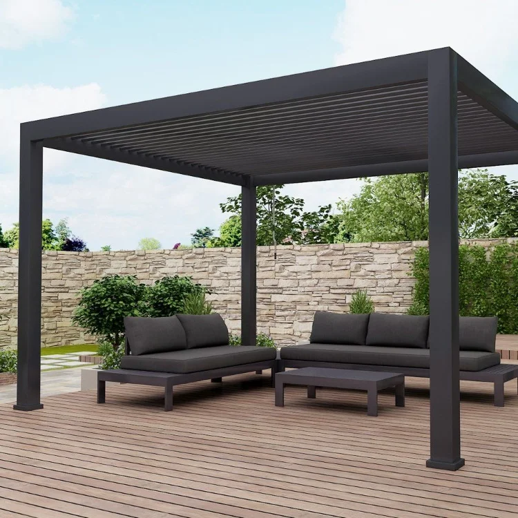 Good Selling Outdoor Modern Small Gazebos In Patio Durable Aluminum Pergola Shutters Price