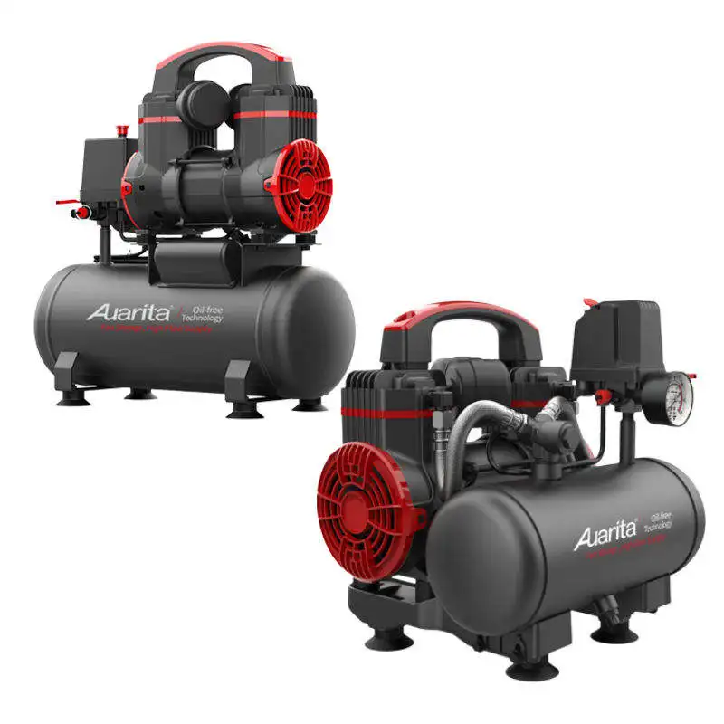 Auarita Compresor De Aire Electrico Professional Portable Silent Oilless 900W 1.2hp Small Oil-free Air Compressor Silent