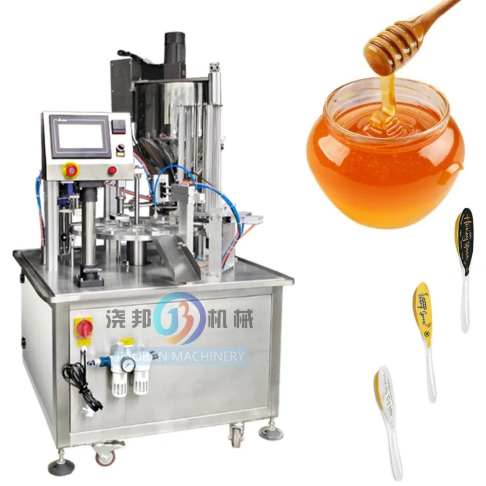 JB-FBJ Automatic Plastic Spoon Honey Packing Machine honey Filling Sealing Machine
