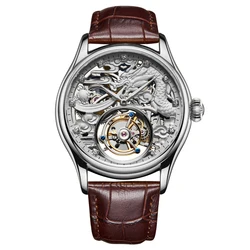 China Watch Factory Mechanical Luxury High Quality Dragon Tourbillon Skeleton Automatic Wristwatches