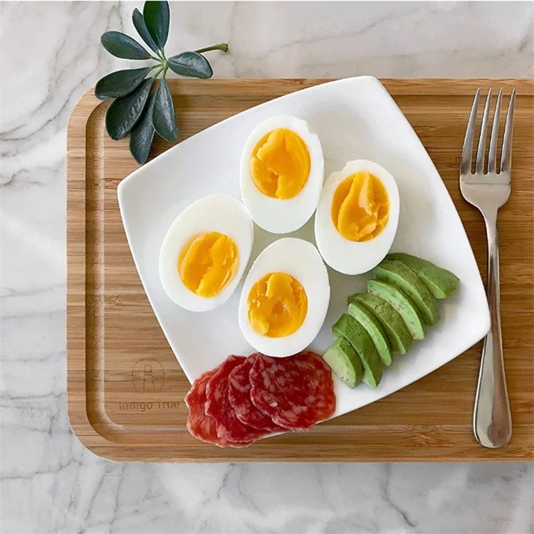 Factory wholesale custom natural handmade Bamboo Butcher Block - Cutting Board Reversible with Juice Groove and Handles