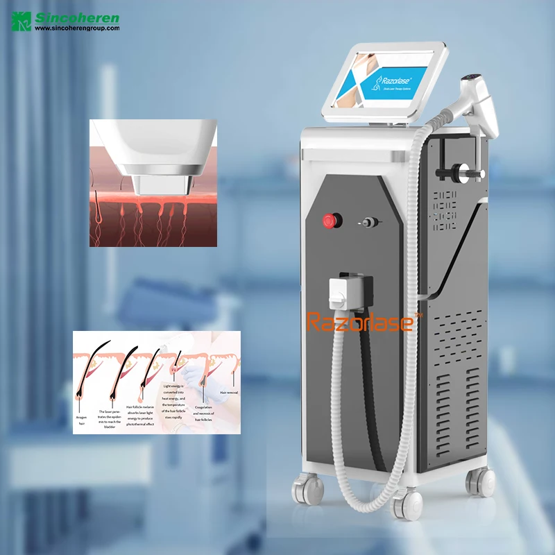 Big High Power Permanently Laser Diode 808nm Diode Laser Hair Removal Machine 755 808 1064 Diode Laser good price