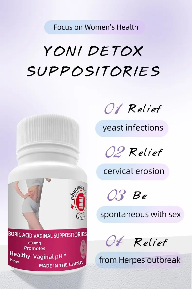 Boric suppositories vagina ph balance yoni pops boric acid suppositories pills vaginal for healthy feminine cleaning