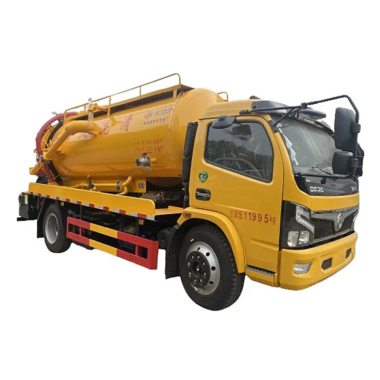 Dongfeng 6000 Liters Light Duty Sewage Suction Truck Vacuum Pump Tank Cleaner Truck