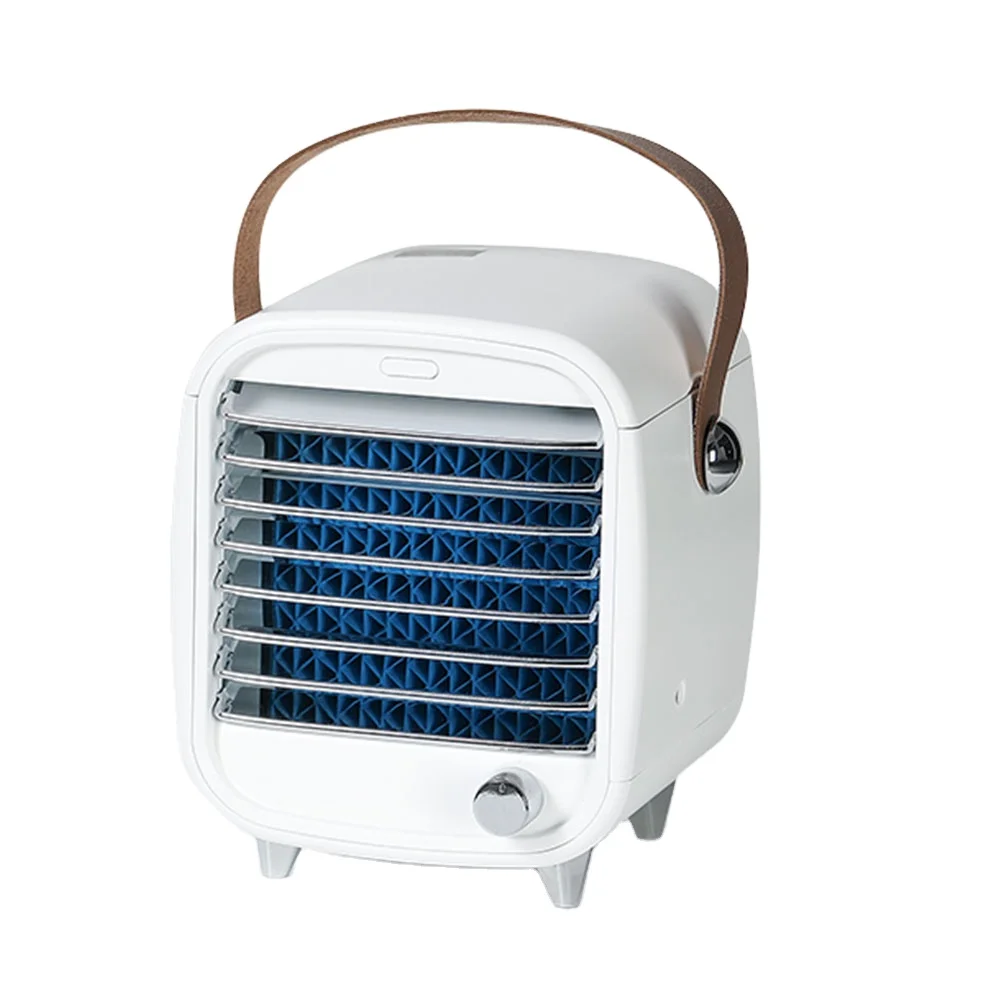 
Personal Air Cooler SmartDevil Portable Cooling Fan with Icebox Mini Air Conditioner for Home Office Night Light Features 