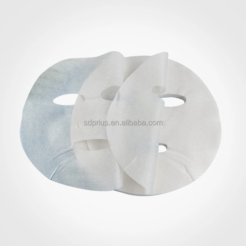 60gsm Super Fitting Cupro Fiber Nonwoven Fabric Spunlace Dry Face Mask Sheet Soft Face Mask Materials