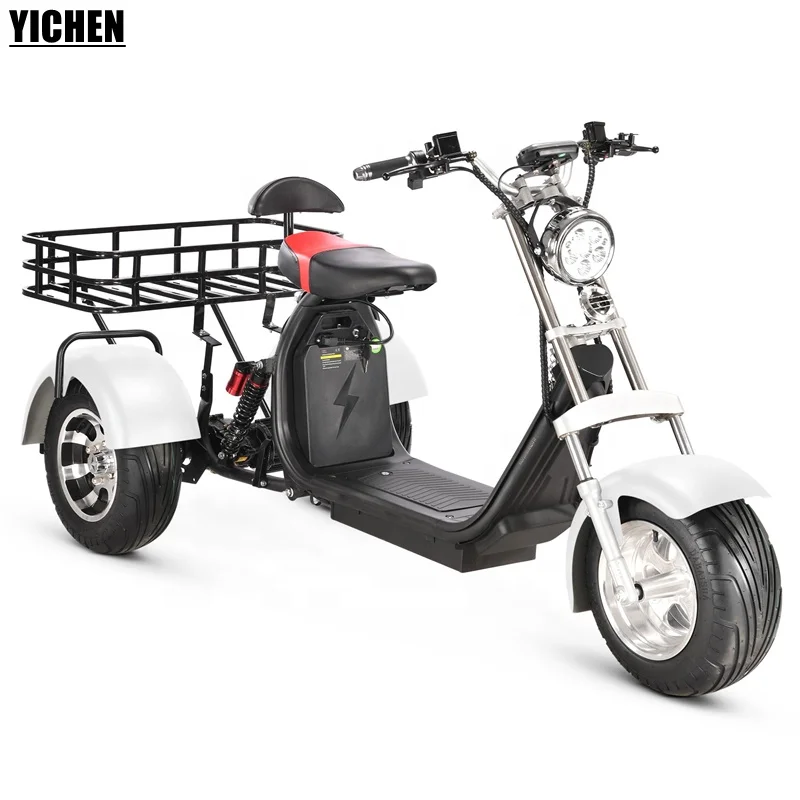 Hot selling warehouse eec Adult three wheel bicycle Lithium Battery 60V 20Ah 2000 w tricycle 3 wheel electric scooter citycoco