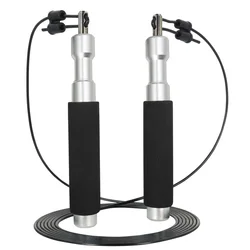 Aluminum Speed Jump Rope Cable Steel Wire Rope Anti-slip Handles Ultra Fast Ball Bearing Skipping