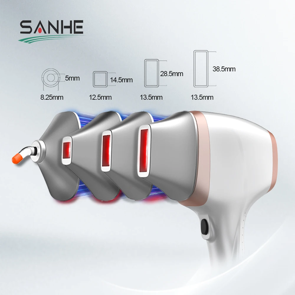 Permanent Laser Hair Removal Machine with 3000W High Power Handle 4 Exchangeable Spot Size Diode Laser Stationary 808nm 1-20HZ