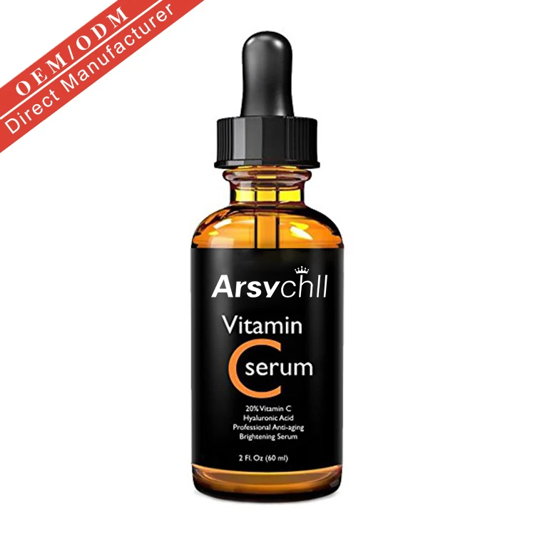 Оптовая продажа Органическая сыворотка с витамином C для удаления шрамов от морщин и акне фирменная торговая марка