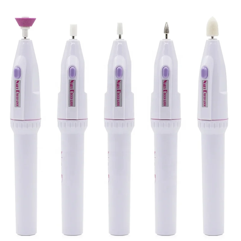 
Tstory High Quality Mini Portable White Pen Type Electric Polish Nail Drill Machine 