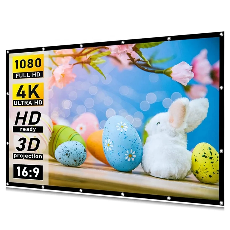 Экран для проектора Advantaged Lai 60 130 дюйма 16:9 складной портативный проектор экран фильмов домашний семейный