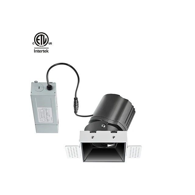 SZDAYTON Lighting Less Round Square Anti-glare Recessed Frameless ETL SAA CE Dimmable CRI90+ Architectural LED downlight