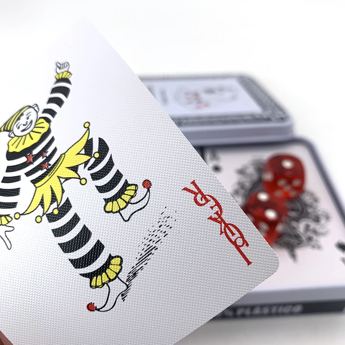 Custom Printed 100% Plastic Waterproof Jumbo Index Playing Cards 2 Deck 58*88mm Standard Advertising Poker with Tin Box