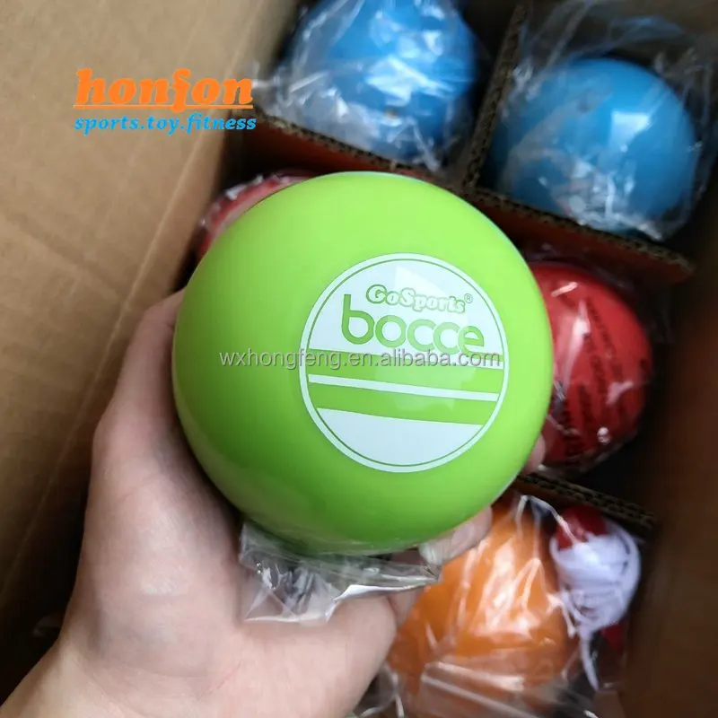 PVC weighted sand filled lawn bowling softer bocce ball