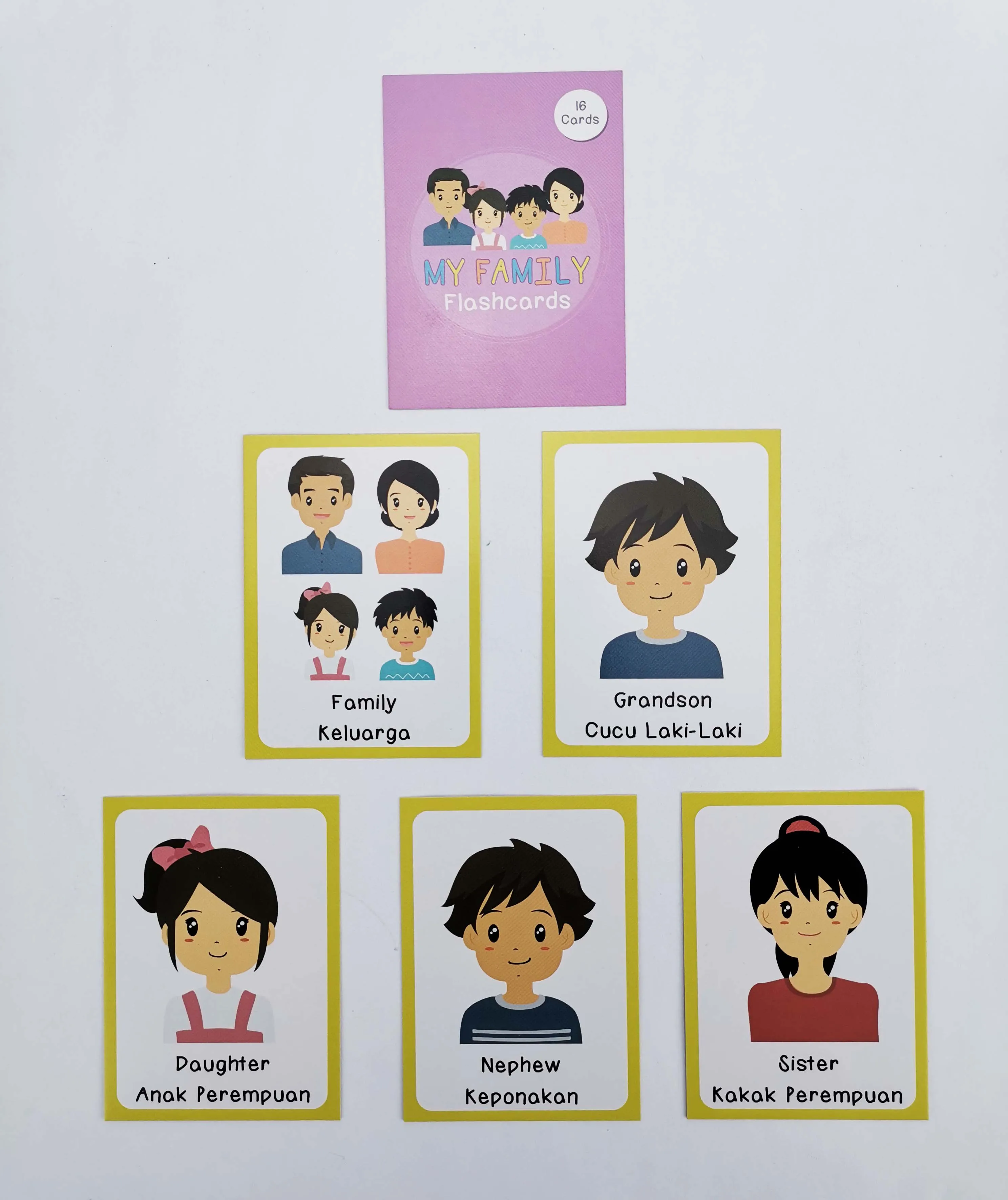 CPC custom eco friendly  double sided early educational learning idioms card toys