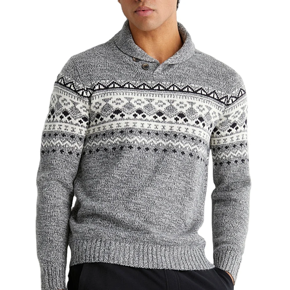 Made To Order 2024 Mens Oversized Casual Knitwear Custom Colors Cotton Ribbed Sweater High Quality Cheap Cost Made In Bangladesh