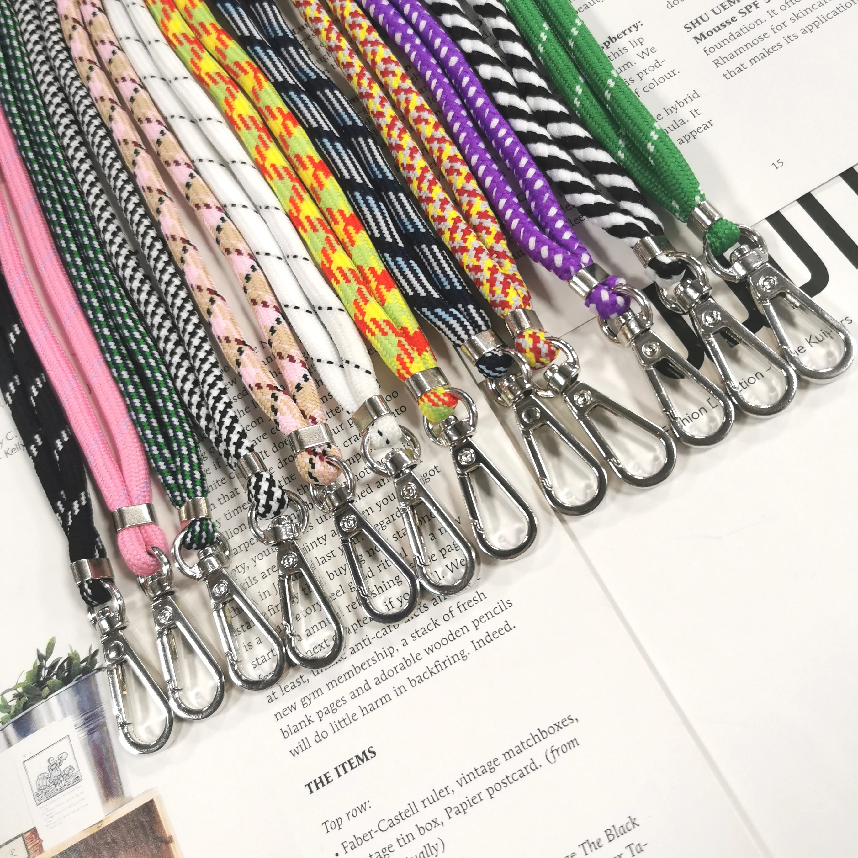 Morden Style Strap Patch Nylon Tether Pad Adjustable Phone Lanyard