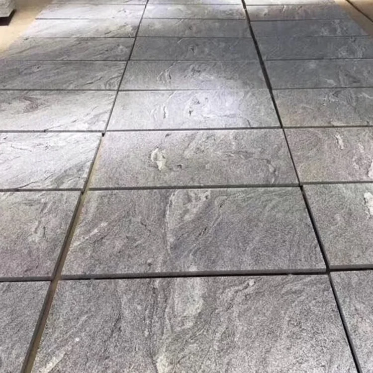 Granite Stair Tread Exterior Stone Steps and Riser Grey Natural Tops Graphic Design Outdoor Contemporary Hotel Polishing Glossy