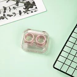 Полностью прозрачный интегрированный косметический футляр для контактных линз новинка Пластиковые футляры коробки