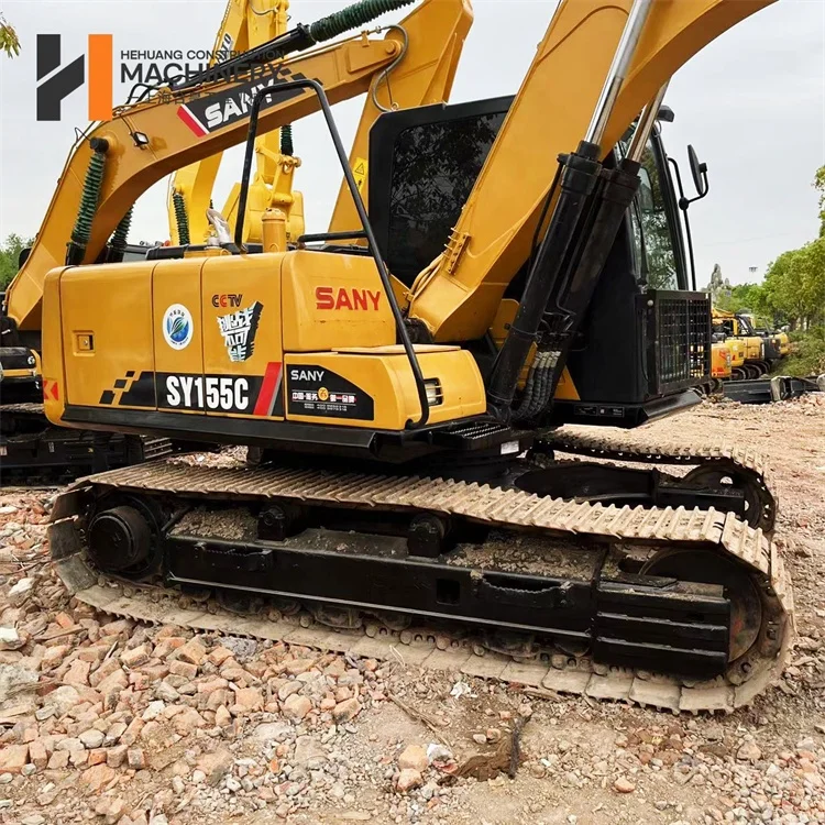 used Selling high-quality Sany 155 excavators with stable performance and no maintenance, large parts do not leak oil
