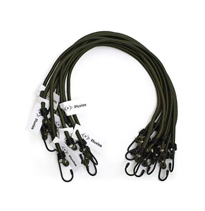 Сверхмощный банджи шнуры с крючками нестандартных размеров-многоцелевой Эластичный банджи ремни для багажа, багажник на крышу, Отдых на природе