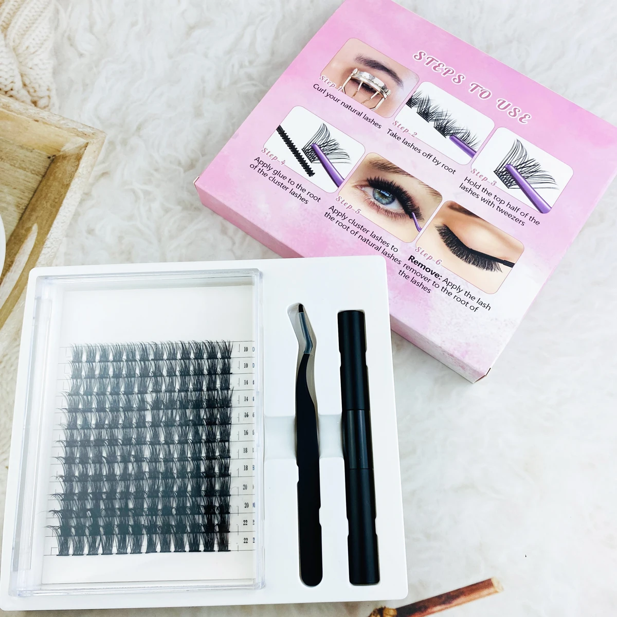 Factory Wholesale New style DIY Eyelash Extention KIt Lash Clusters Private Label Segment Eyelashes