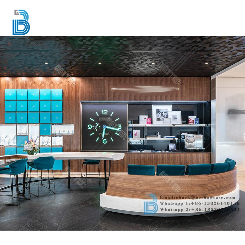 Customized High End Display Cabinets Display Counter Modern Watch Showcase