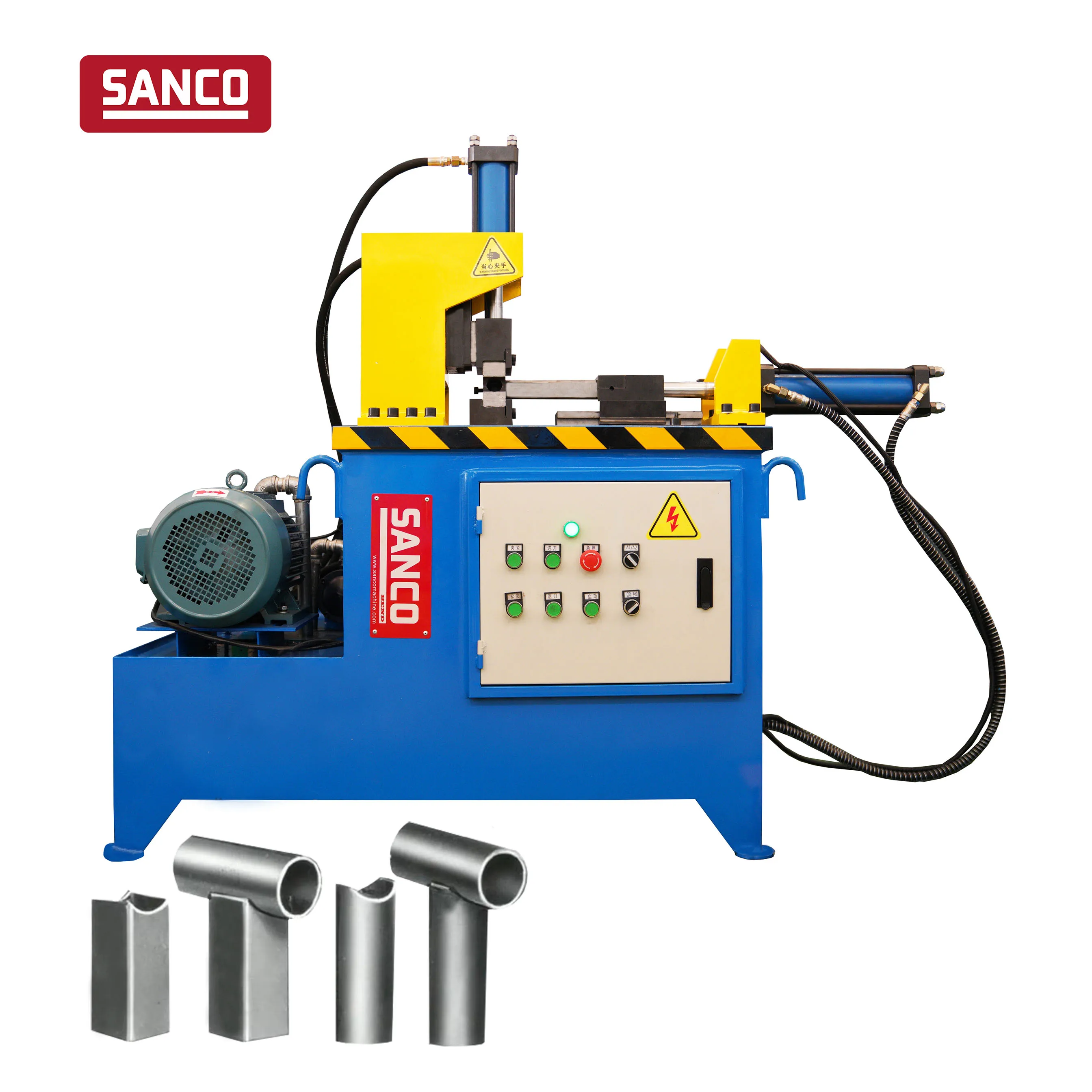 hole pipe angle corner notching machine