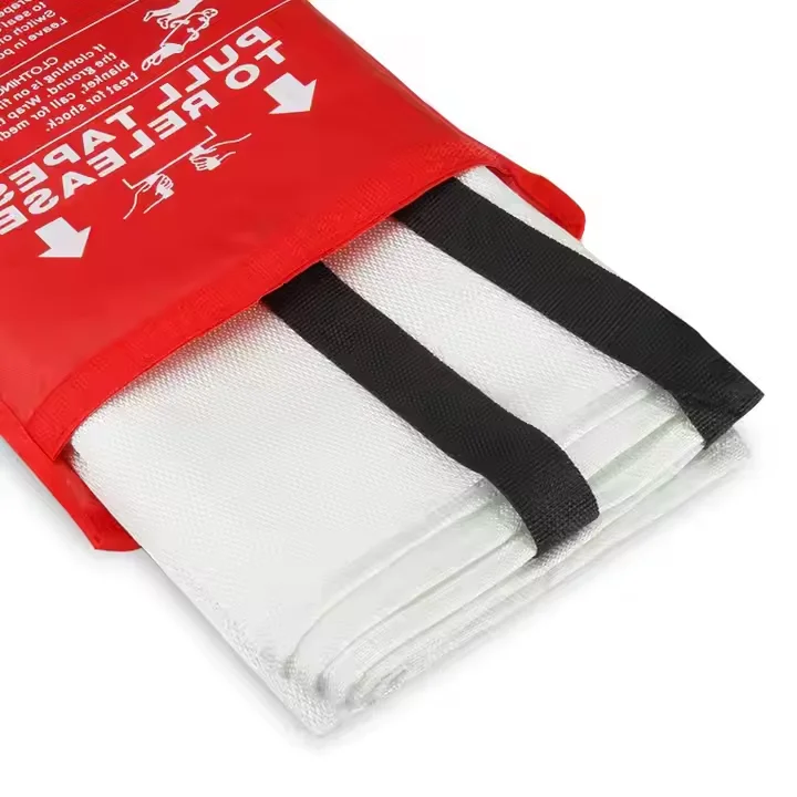Reusable Fireproof Retardant Fire Blanket Multiple Sizes Fiberglass Cloth Fire Extinguish Blanket Firefighting Equipment