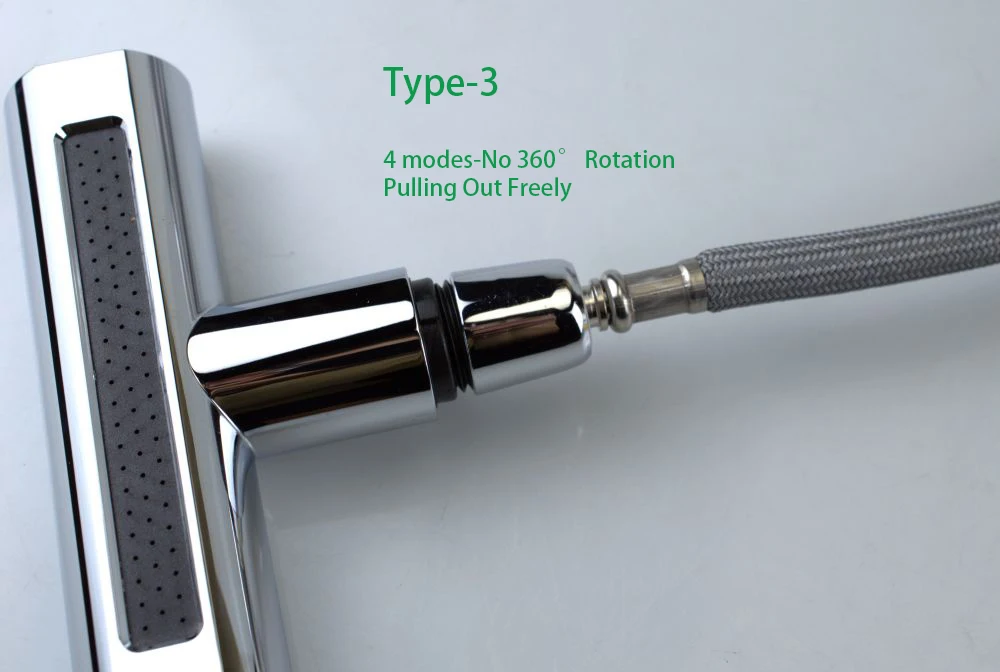 Chromed 1080 rotating bathroom kitchen sprayer faucet ext