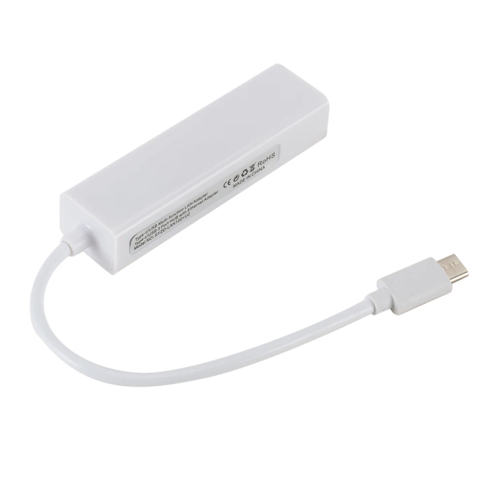  Высокое качество USB-C USB 3 1 Type-C RJ45 Ethernet сетевой адаптер Hub кабель для