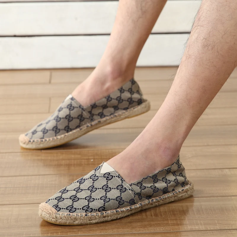fisherman Shoes Grass Braided 2022 Summer New Lovers Bean Shoes Lazy People With Flat Loafers Espadrilles Bangladesh