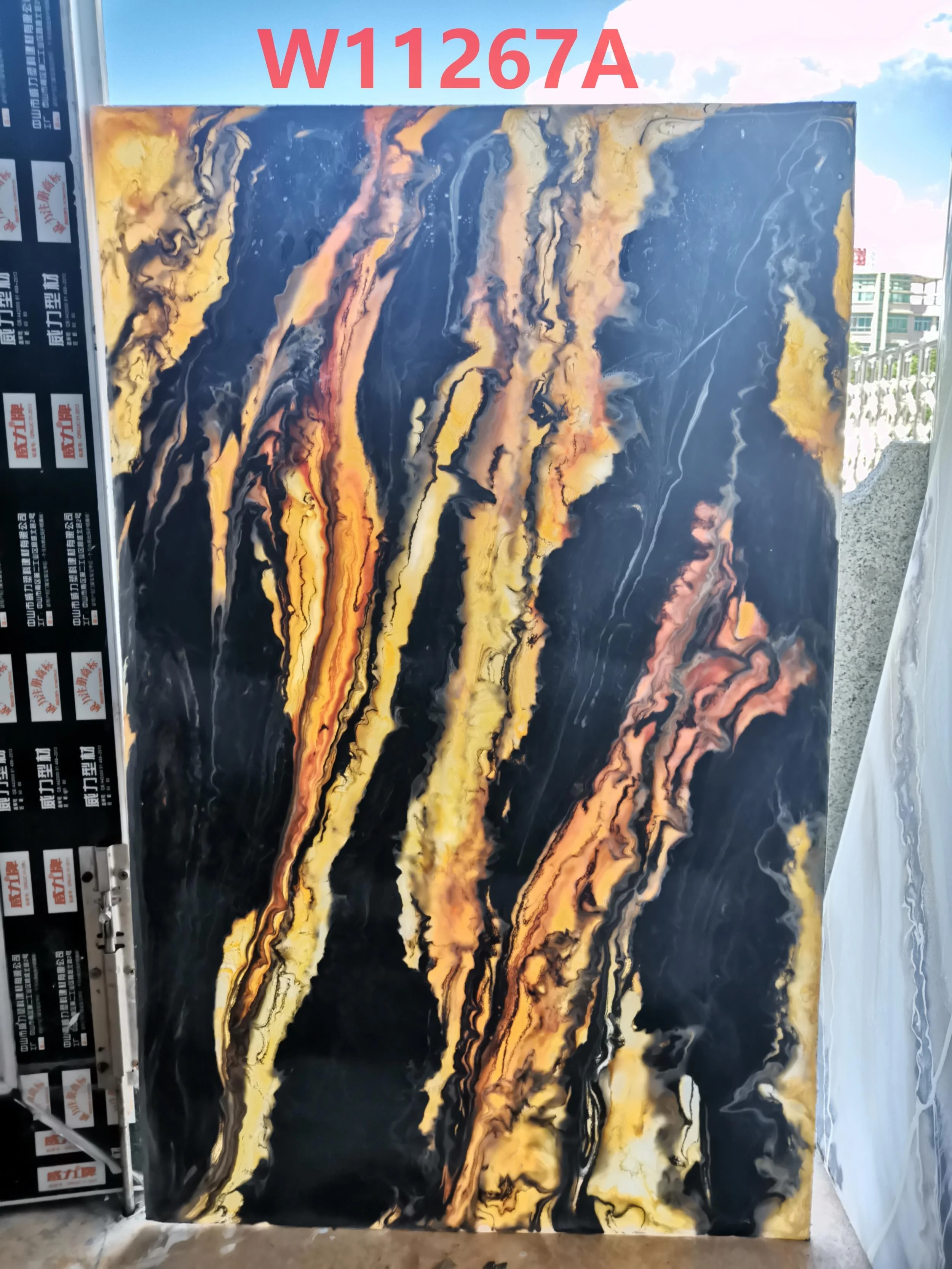 yellow onyx high quality good price artificial stone wall panel