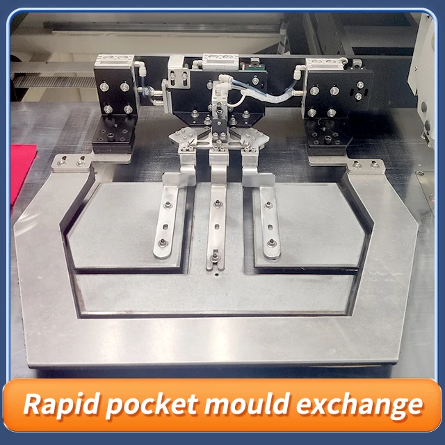 Somax High quality automatic cnc attaching kangaroo pocket making machine kangaroo pocket setter
